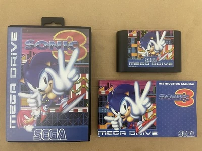 Sega Megadrive Sonic 3 CIB VGC  Boxed Tested Pal Version Fast Despatch Next Day - Image 1 of 4