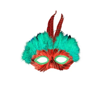 Máscara de plumas de Mardi Gras disfraz disfraz accesorio de fiesta Foto 1 de 2