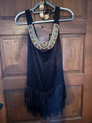 Костюм индийский взрослый полиэстер Dreamgirl коричневый большой - Изображение 1 из 4