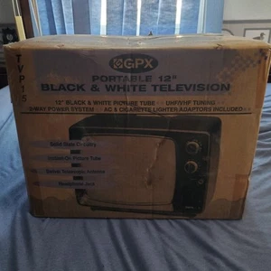 Gpx 12 Inch Portable Black And White Tube TV Brand New In BOX Yorx Electronics - Picture 1 of 12
