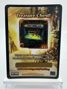 Tarjeta de botín sin usar cofre del tesoro de World of Warcraft TCG - Imagen 1 de 1