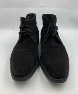 Auténticas botas chukka de gamuza negras John Lobb Romsey Il últimas 9 E 8000 usadas. - Imagen 1 de 13