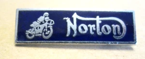 Insignia esmaltada vintage de motocicletas NORTON esmalte azul (45) - Imagen 1 de 3