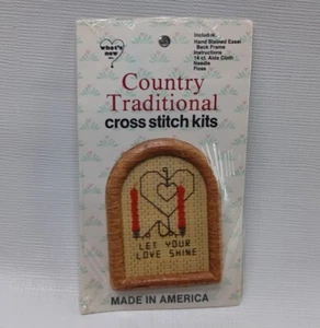 What's New Inc. Country traditionelles Mini-Kreuzstich-Set Let Your Love Shine - Bild 1 von 7