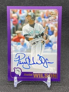 2020 Archives Fan Favorites Auto Purple #FFA-PW Preston Wilson /150