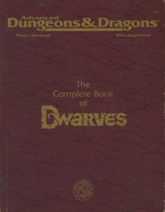 PHBR6 THE COMPLETE BOOK OF DWARVES EXC! TSR D&D Player's Dungeons Dragons Dwarf - Picture 1 of 3