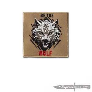 Be The Wolf Morale Patch - US Army Ranger - Recon - Hook & Loop Backing - USA - Picture 1 of 1