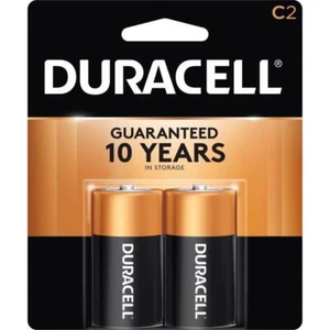 Duracell Copper Top C Duracell Coppertop C Alkaline Batteries 1.5 Volt 2 Each - Picture 1 of 1