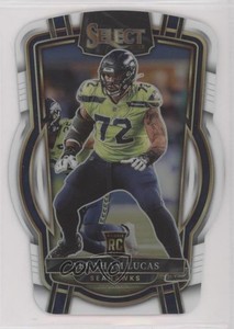 2022 Panini Select Club Level White Prizm Die-Cut /49 Abraham Lucas Rookie RC