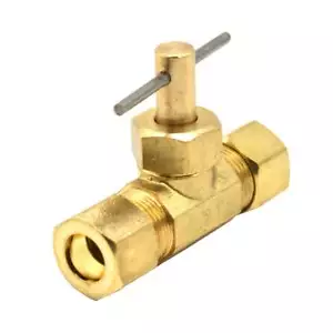 Thrifco 4400708 Valvola ad ago dritto compressione 3/8 x 3/8 - Foto 1 di 6