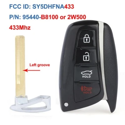 Llavero de proximidad llave inteligente de repuesto para Hyundai Santa Fe 2015-2018 95440-B8100 Foto 1 de 4