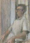 Val Hamer - 2004 Pastell, Porträt Einer Sitzenden Männlichen Figur