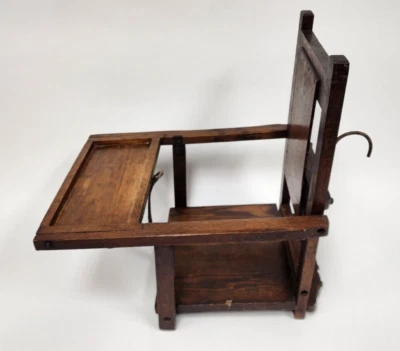 Antique Folding Wood High Chair Childs Oddity Vintage Free Shipping - Image 1 of 4