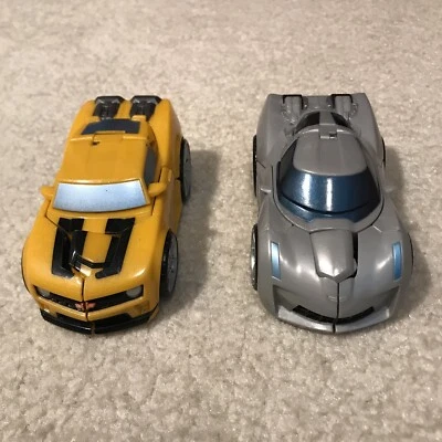 Transformers Gravity Bots Lot of 2 Bumblebee Sideswipe Toy Figures Movie ROTF - Image 1 of 4