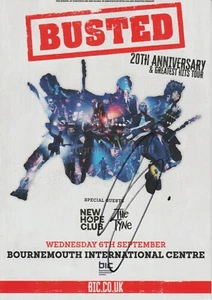 Charlie Simpson HAND SIGNED Flyer Autograph, Busted, The War of The Worlds - Picture 1 of 2