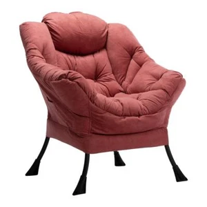 HollyHOME Fabric Large Lazy Chair, Accent Reading Chair, Cozy Lounge Chair - Picture 1 of 9