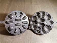 Oreshki Mold Vintage Nuts Cones Shells Mushrooms Flowers Cookies Press Form 7