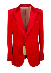 Chaqueta de Cena Gucci Roja Signature Cóctel Talla 46/36R EE. UU. Chaqueta Blazer... - Imagen 1 de 6