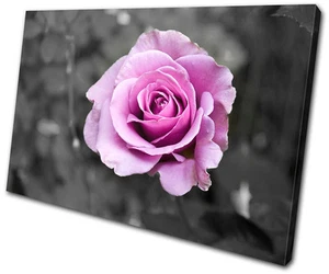 Floral Roses Flowers Love SINGLE CANVAS WALL ART Picture Print VA - Picture 1 of 1
