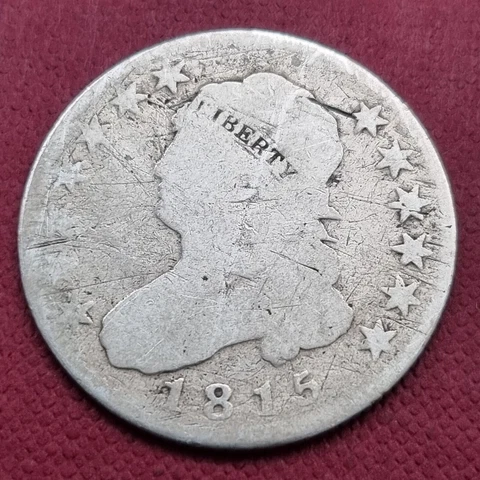 1815 Capped Bust Quarter 25c Circulated #50906 Cover