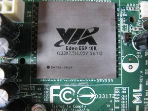 VIA EPIA-ML Mini-ITX m10000g eden esp 10k cpu Industrial Motherboard + 265mb ddr - Picture 1 of 17