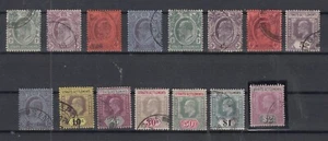 QJ24553/ BRITISH STRAITS SETTLEMENTS – KEVII – 1903 / 1905 USED LOT – CV 285 $ - Picture 1 of 2