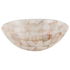 Quarts Bathroom Sink, White Quartz Wash Basin, Stone Sink, Marble Decor - Picture 1 of 2