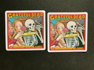 2 pegatinas Grateful Dead, The Best of, Skeletons from the closet, Jerry Garcia  - Imagen 1 de 3