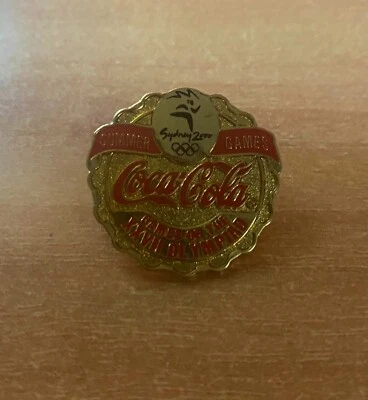 SYDNEY 2000 SUMMER GAMES OLYMPIC GAMES OFFICIAL PIN SPONSOR COCA COLA - Image 1 of 4