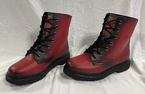 Rogue+Wolf Mood Blood Boots Vegan Leder Stiefel Schnürstiefel Herren 7,5 / Damen 9 Neu ohne Karton - Bild 1 von 17