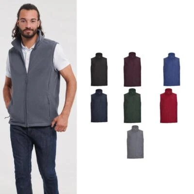 Russell Men's Outdoor Fleece Gilet 0R872M0 - Casual Sleeveless Bodywarmer Vest - Image 1 of 4