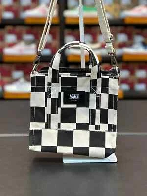 VANS Checkerboard LIL Pergs Midi Canvas Eco Tote Bag Shoulder 7L-VN000HRW3KS1 - Image 1 of 4