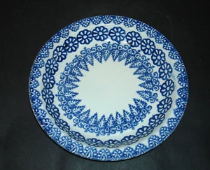 Beautiful Blue & White Spatterware Deep-Well Plate - Picture 1 of 2