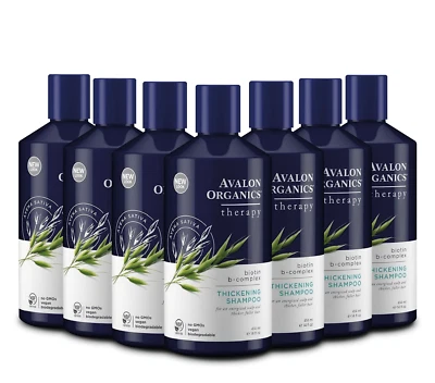 Champú Avalon Organics, complejo biotina B, espesante 14 OZ conjunto de 7 Foto 1 de 4
