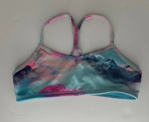 IVIVVA BY LULULEMON GIRL'S TIE DYE SPORTS BRA BLUE 14 - Picture 1 of 5