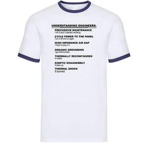 Understanding Engineers Ringer T Shirt,Technical Humor Design - IT Professionals - Picture 1 of 10