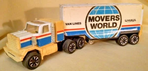 U-HAUL TRUCK 2 PC TRACTOR TRAILER MOVING VAN TAIWAN STEEL WORLD MOVERS VAN LINES - Imagen 1 de 16