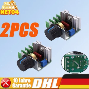 Motordrehzahlregler Einstellbare Motor Drehzahlregler AC 50V-220V 25A 2000W PWM - Bild 1 von 16