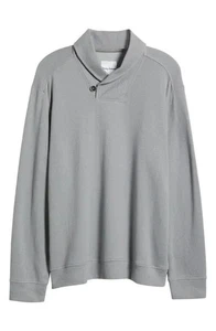 Tommy Bahama Herringbone DEER HARBOR SHAWL COLLAR Pullover $138 LARGE - Picture 1 of 4
