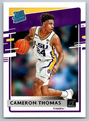 2021-22 Donruss Cameron Thomas LSU Tigers #40 - Image 1 of 2