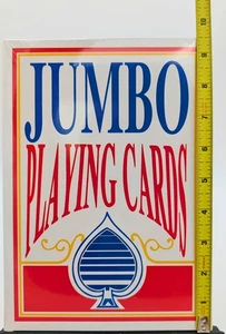 Playing Cards Jumbo Deck (NEW) Sealed Oversized 9.5" x 6.75" Novelty Party Game - Picture 1 of 6