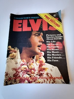 VINTAGE 1978 ELVIS COLLECTOR'S EDITION MAGAZINE #9 WITH ELVIS LIVE RECORD INSIDE - Image 1 of 4