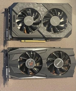 ASRock Radeon RX570 4GB & ASUS TUF Gaming GTX1660 Super Dual GPU PCIe Karten Set - Bild 1 von 10