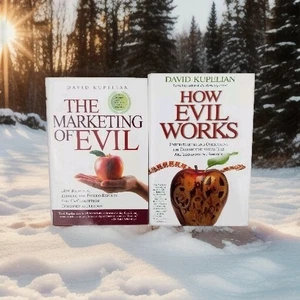 ✅Lot Of 2 David Kupelian Books-The Marketing of Evil & How Evil Works Hardcover - Imagen 1 de 9