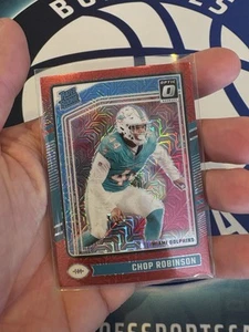 CHOP ROBINSON 2024 DONRUSS OPTIC RED MOJO SP RATED ROOKIE CARD RC NFL - Picture 1 of 2