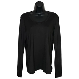 AG Adriano Goldschmied Top Womens Small Cambria Long Sleeve Shirt Scoop Neck NEW - Picture 1 of 7