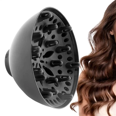 Hair Dryer Diffuser Universal Hair Diffuser Attachment For Curly & Wavy Hair - Image 1 of 4