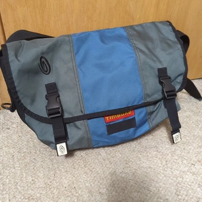 Timbuk2 Messenger Bag Hiking Waterproof Blue Gray Crossbody Large Handmade - Image 1 of 4