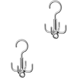 2 Stück Drehbarer Haken Mann Hut Halter Multifunktional Drehbar Aufbewahrung - Bild 1 von 12