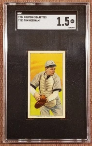 1914 Coupon T213 Tom Needham Braves Giants Chicago Cubs Baseballkarte SGC 1,5 - Bild 1 von 3